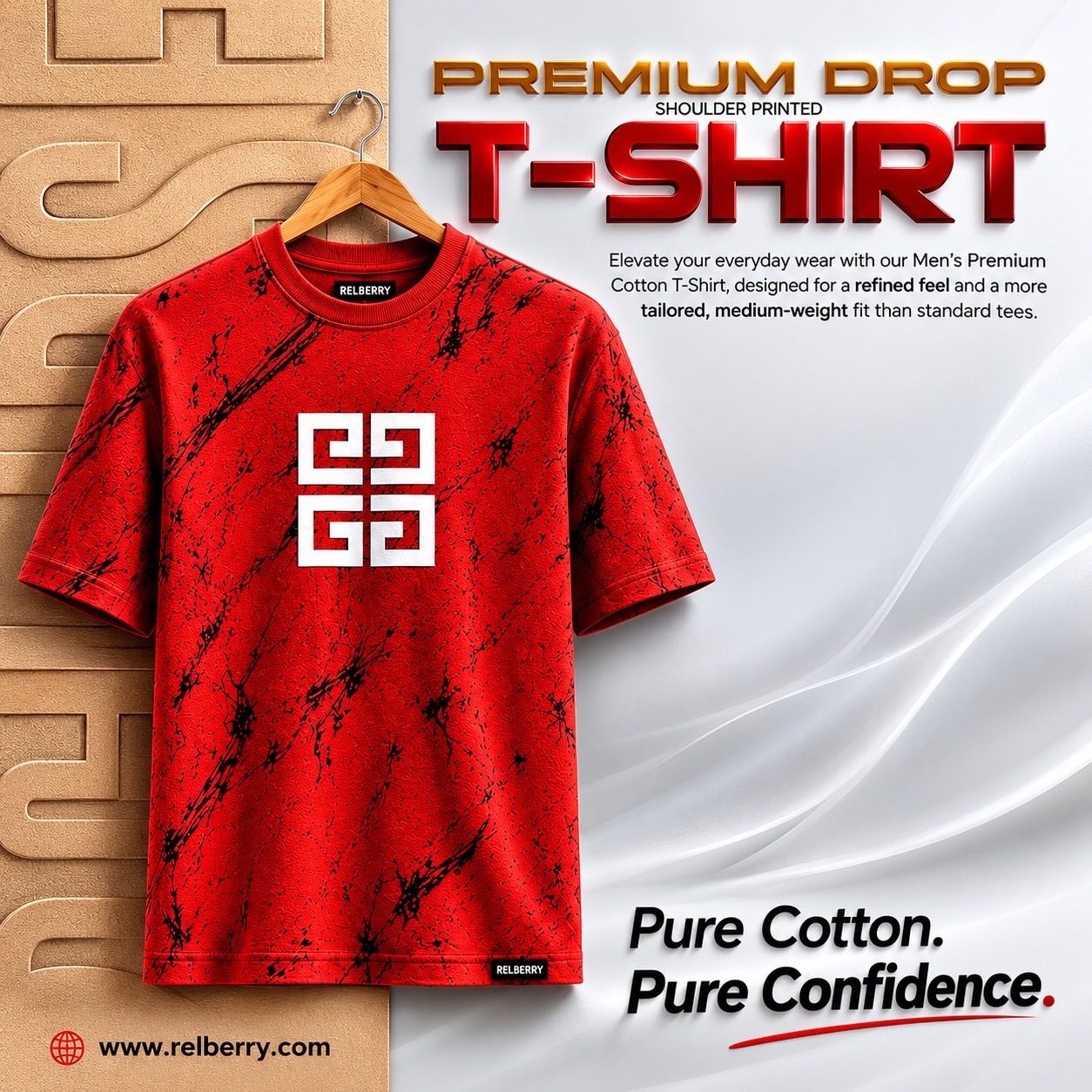 Men’s Luxury Oversized T Shirts Online India | Relberry