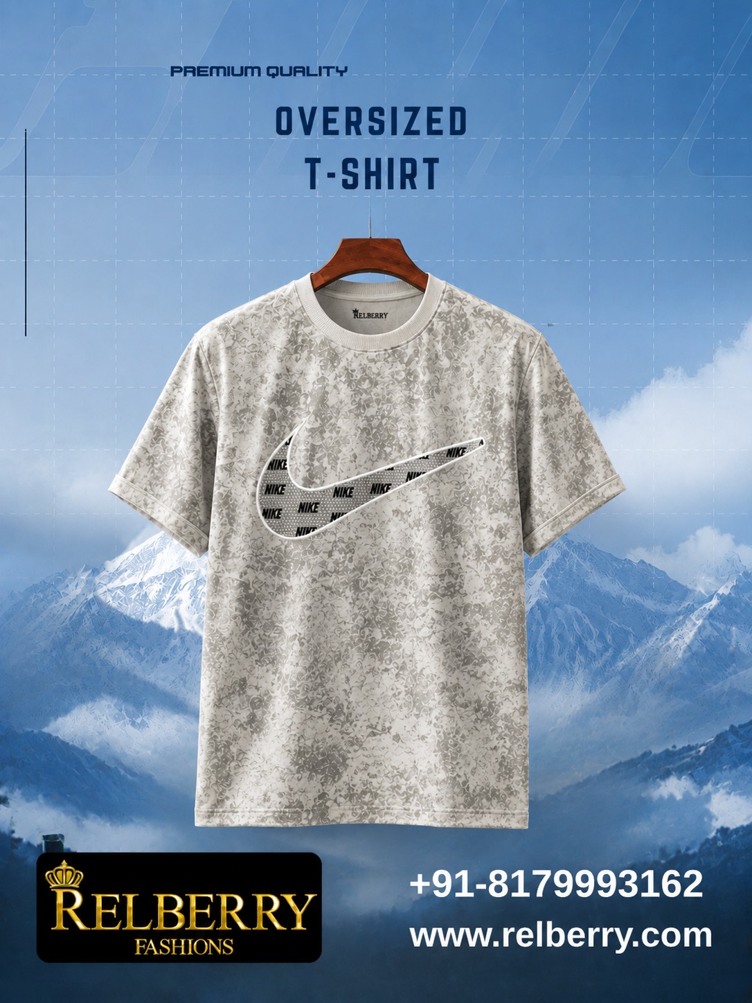 Premium Cotton Oversized Streetwear T Shirts for Men